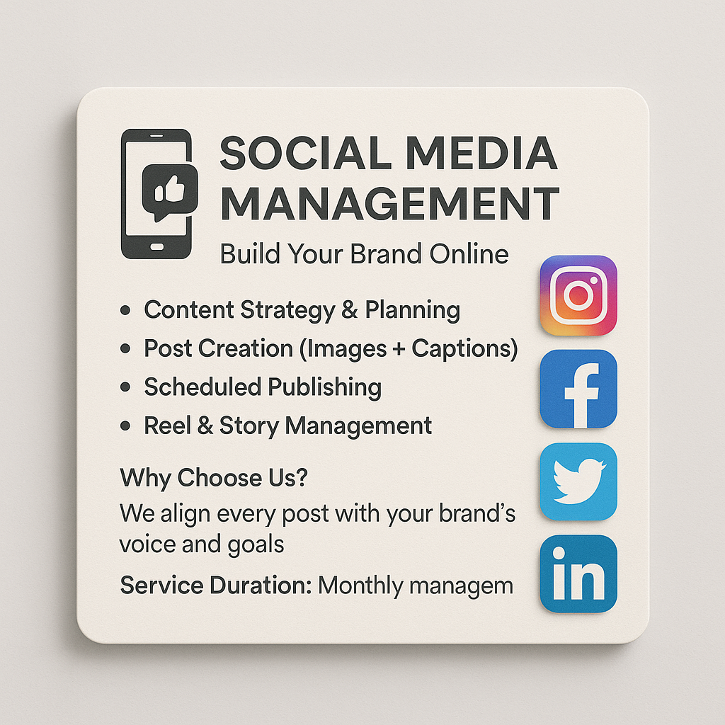 SOCIAL MEDIA MANAGEMENT